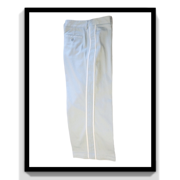 BCBGMaxAzria Side Piping Stripe Cotton Capri Pants - Picture 7 of 16